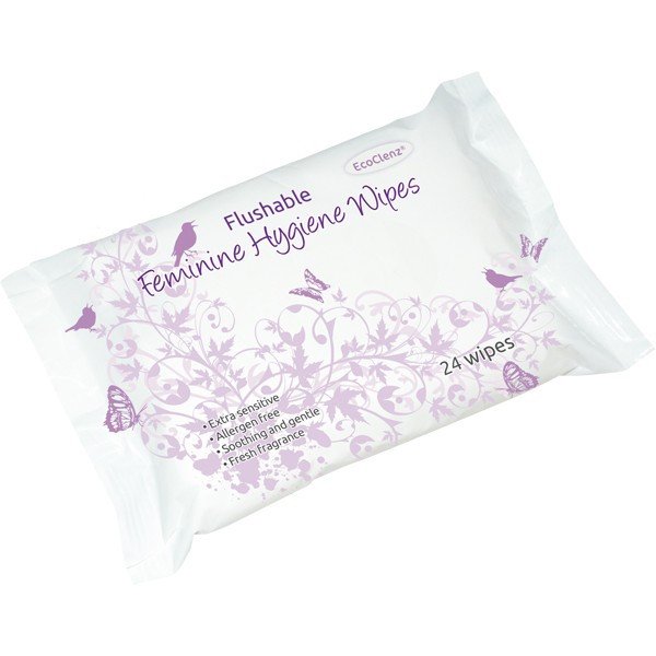 Feminine Hygiene Wipes Flushable (12 x 24 wipes)